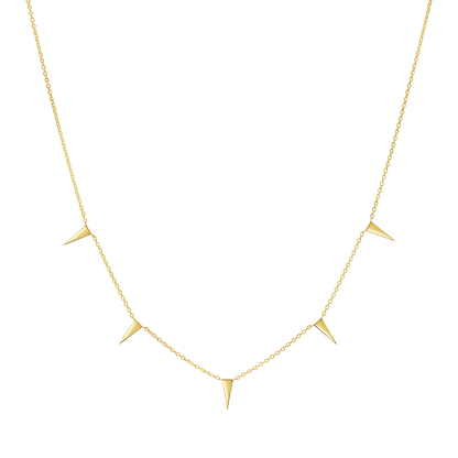 Triangle Spike Necklace - Lotus Diamond