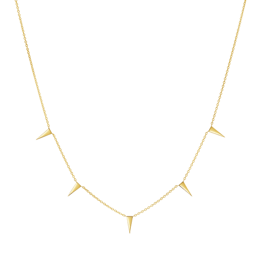Triangle Spike Necklace - Lotus Diamond
