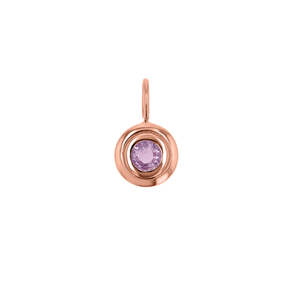 Trinatier Birthstone Pendant Charm - Lotus Diamond