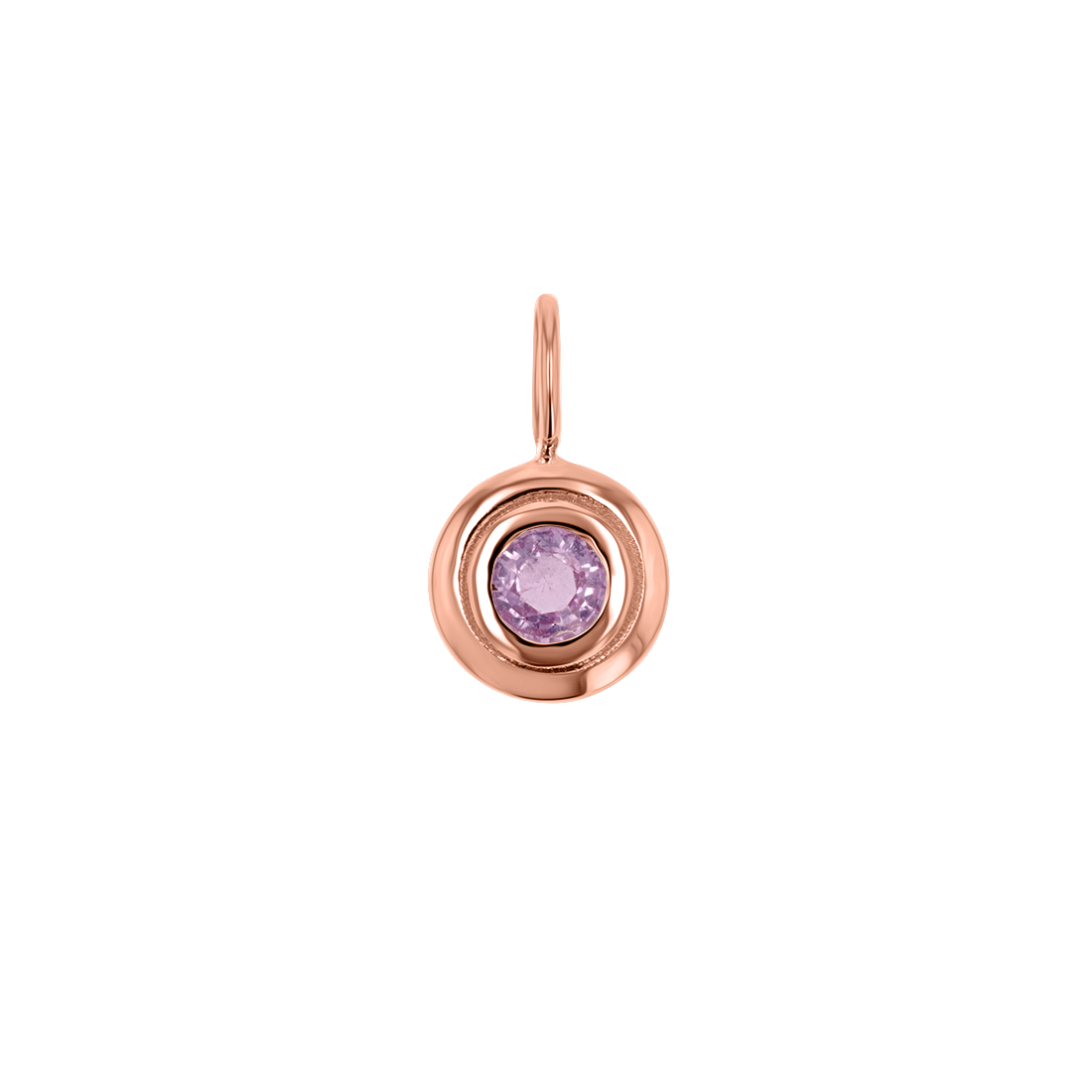 Trinatier Birthstone Pendant Charm - Lotus Diamond