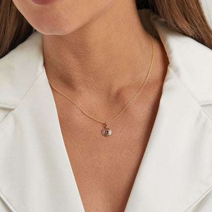 Trinatier Birthstone Pendant Charm - Lotus Diamond