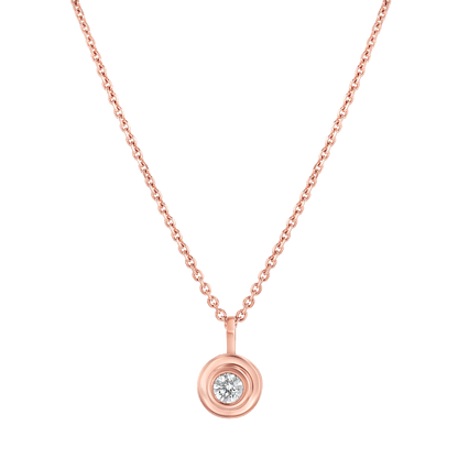 Trinatier Grand Bezel Pendant Necklace - Lotus Diamond