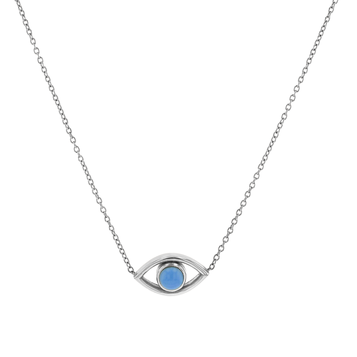 Turquoise Evil Eye Necklace - Lotus Diamond