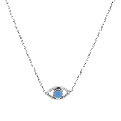 Turquoise Evil Eye Necklace - Lotus Diamond