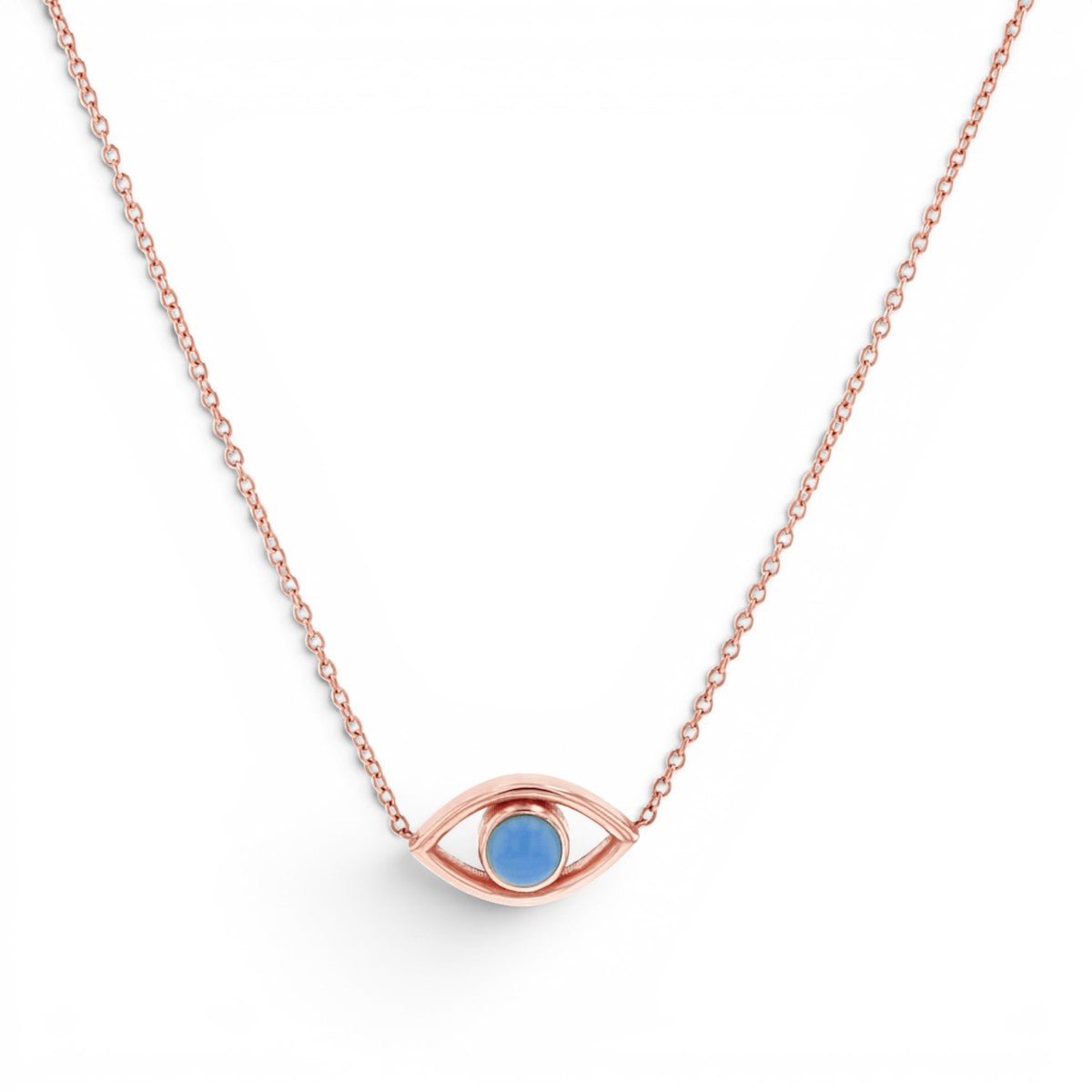 Turquoise Evil Eye Necklace - Lotus Diamond