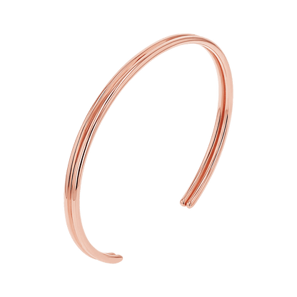 Twin Bar Cuff - Lotus Diamond