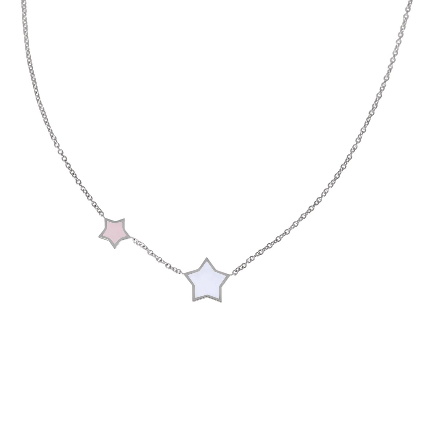 Twinkle Star Enamel Necklace - Lotus Diamond