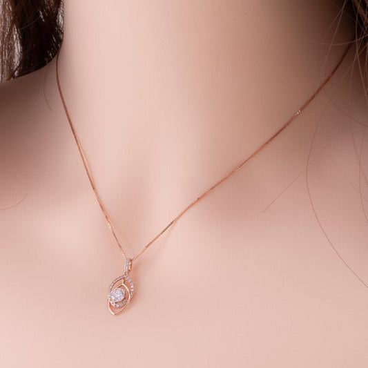 Vintage diamond Pendant - Lotus Diamond
