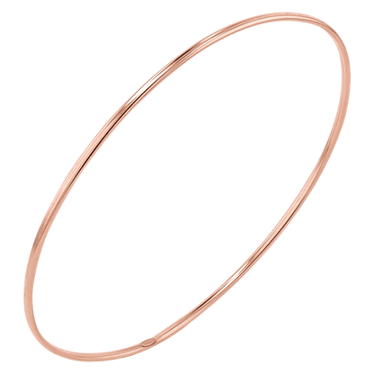 Wire Bangle Bracelet - Lotus Diamond