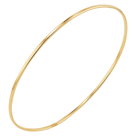 Wire Bangle Bracelet - Lotus Diamond