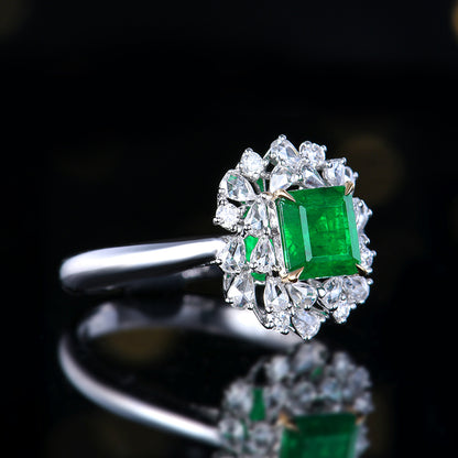 Natural Emerald Ring - Style H