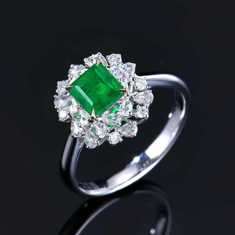 Natural Emerald Ring - Style H