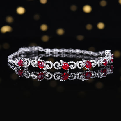 Natural pigeon red Ruby Bracelet Style A