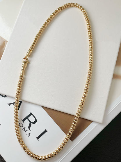 18k gold high quality simple neck chain