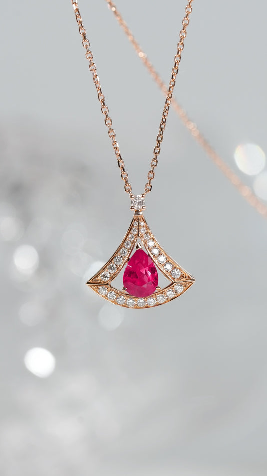 Ruby clavicle chain - Style A