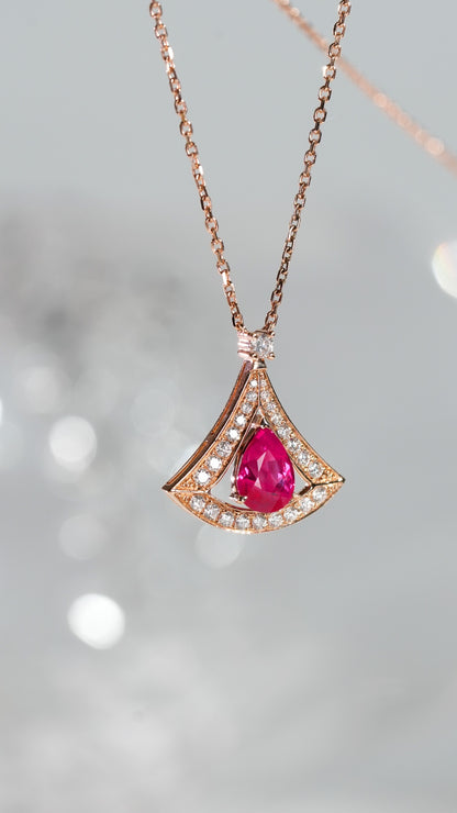 Ruby clavicle chain - Style A