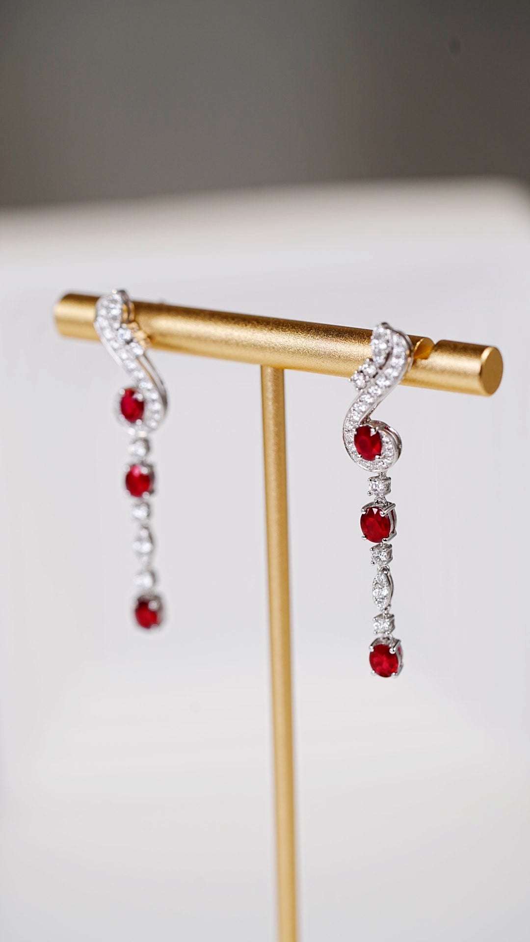 Ruby earrings