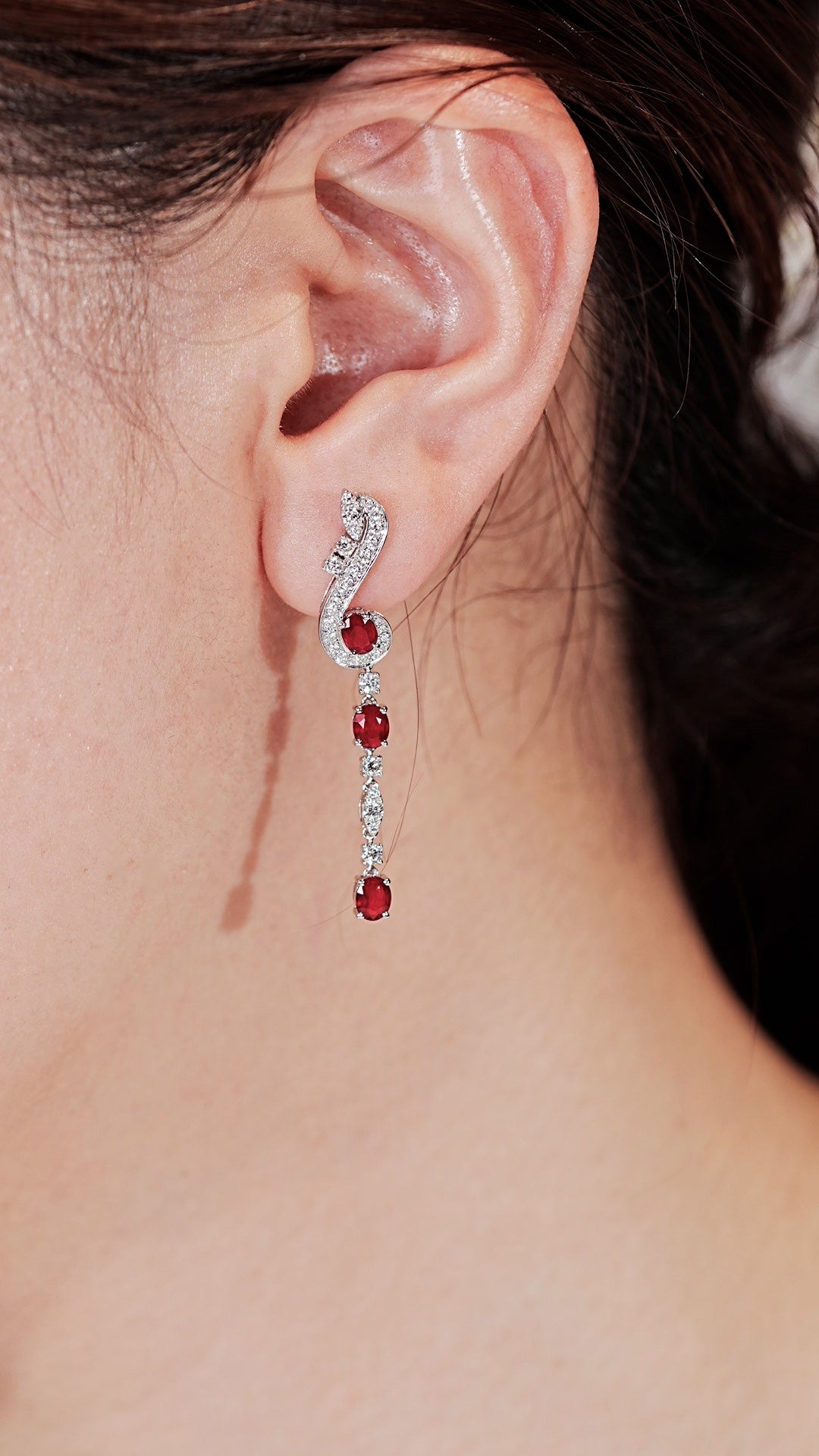 Ruby earrings