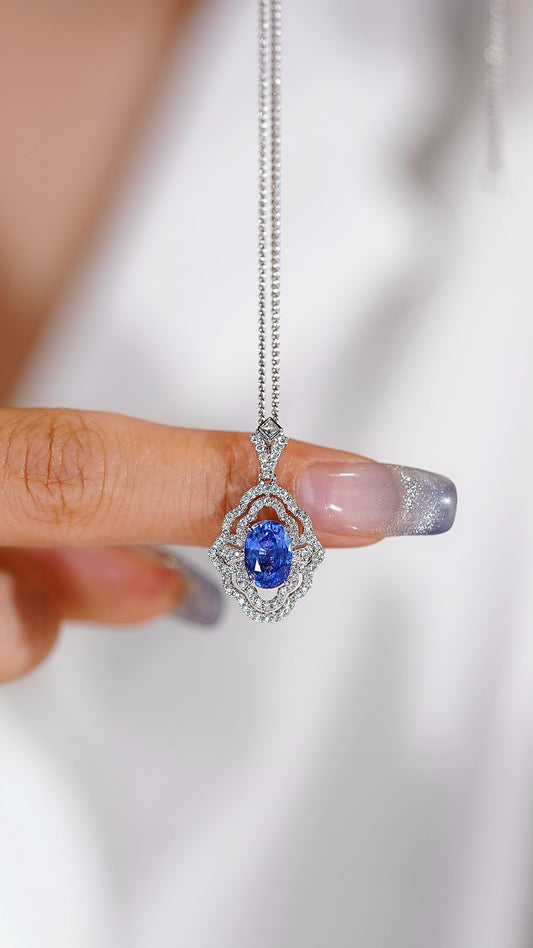 Sapphire Pendant - Style B