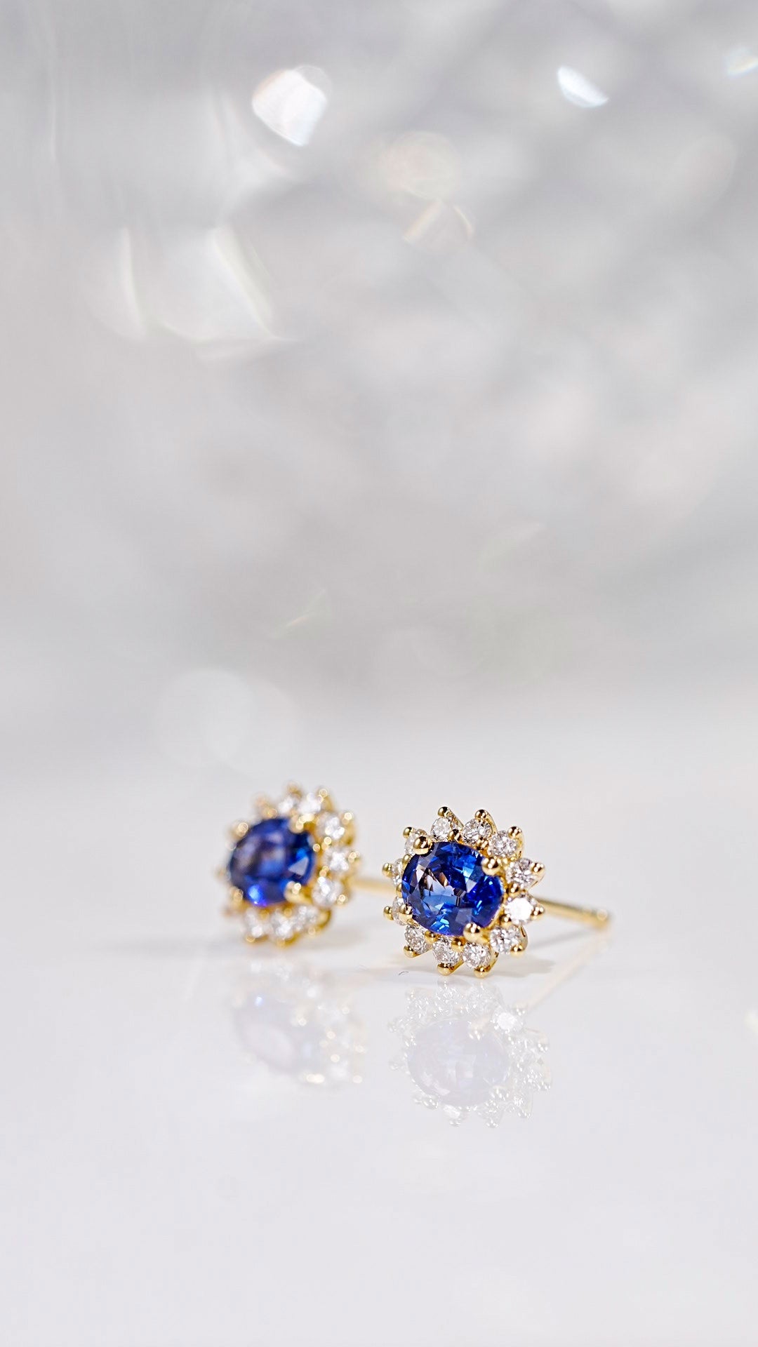 Sapphire Stud earrings - Style C