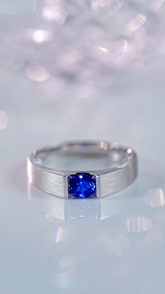 Sapphire Ring - Light luxury style L