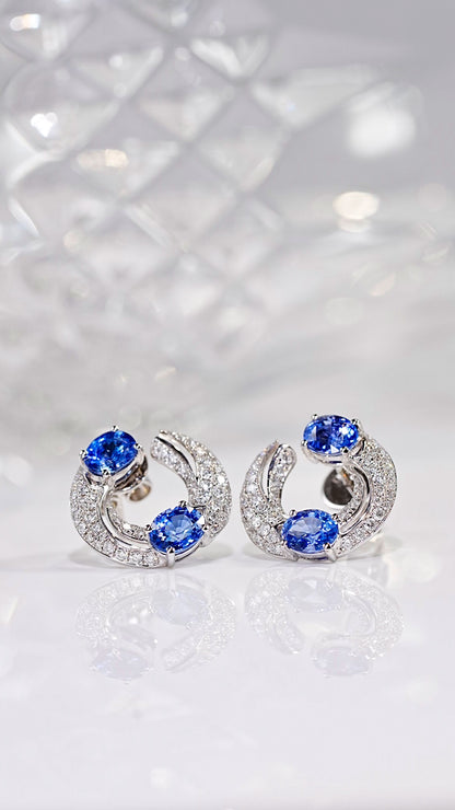 Sapphire Stud earrings - Style E