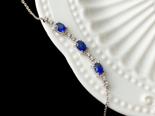 Natural Sapphire bracelet 1.48 carats