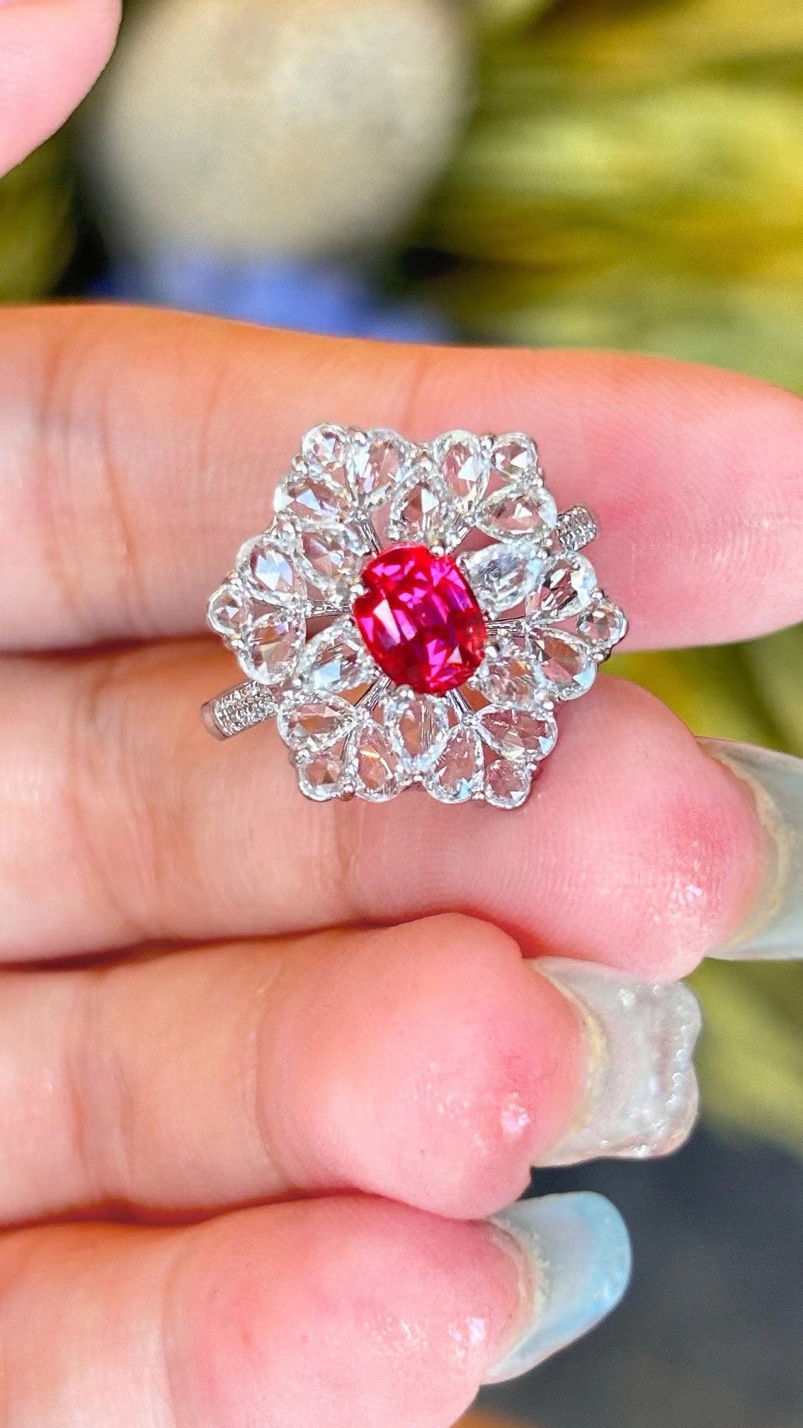 No heat 86 cents beautiful ruby ring