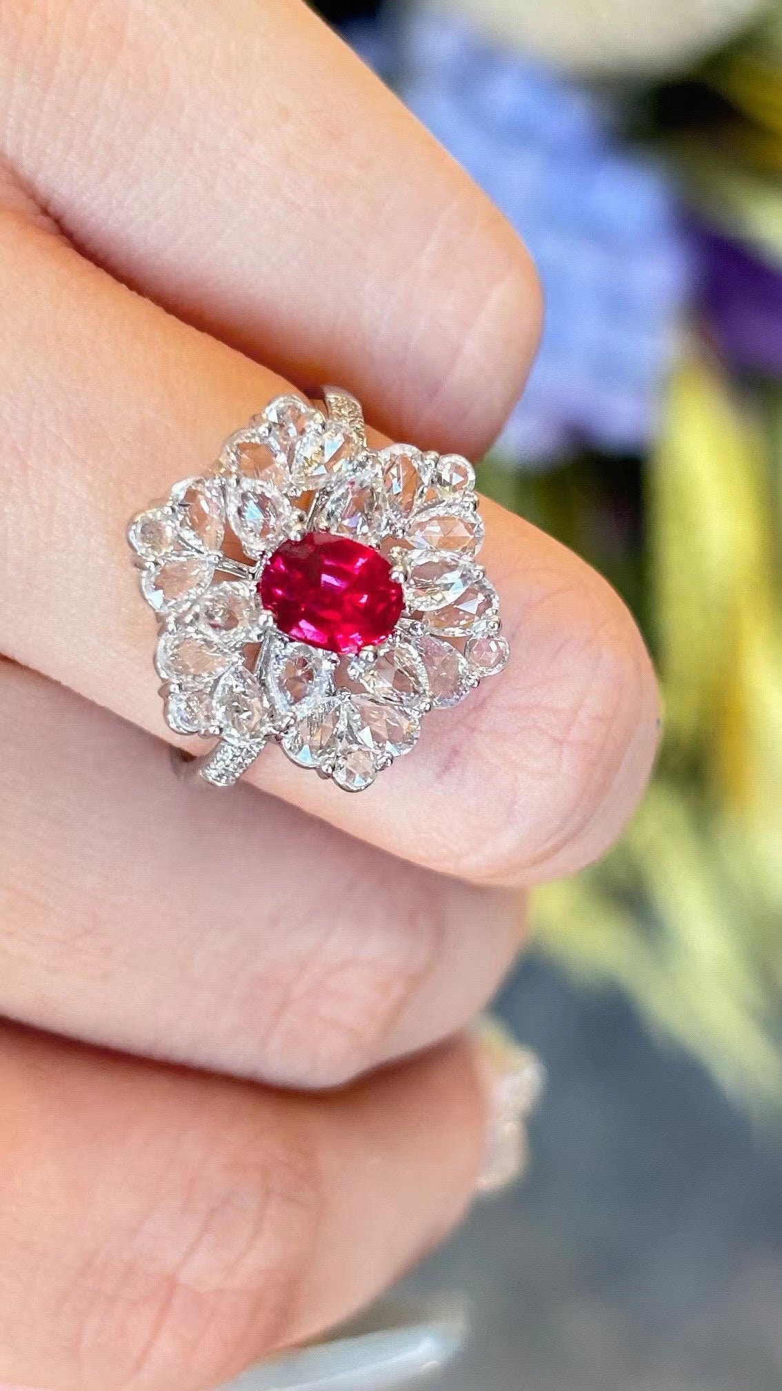 No heat 86 cents beautiful ruby ring