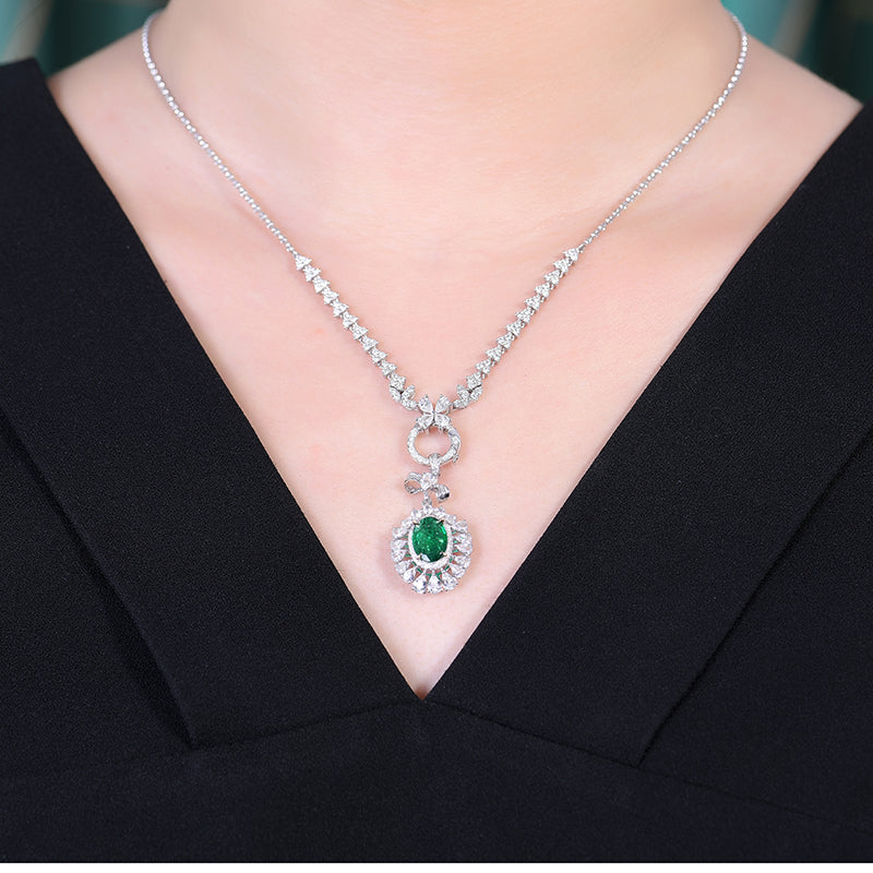 Natural Emerald Pendant - Style G