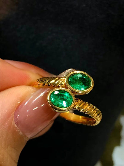 Emerald Ring style -F