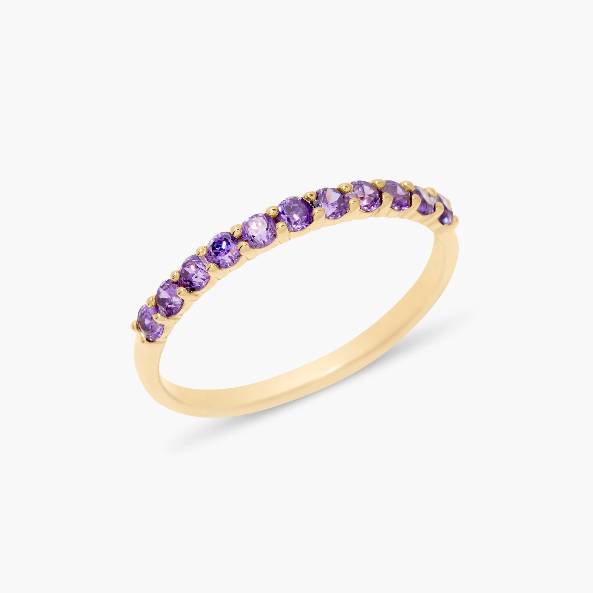 Zara Vermeil Birthstone Ring - Lotus Diamond