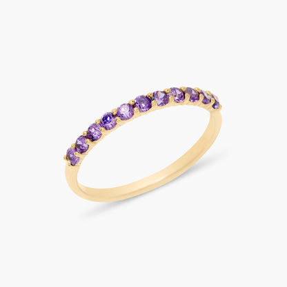 Zara Vermeil Birthstone Ring - Lotus Diamond