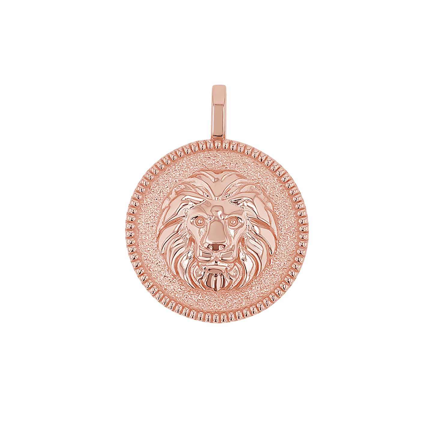 Zodiac Coin Medallion Charm - Lotus Diamond