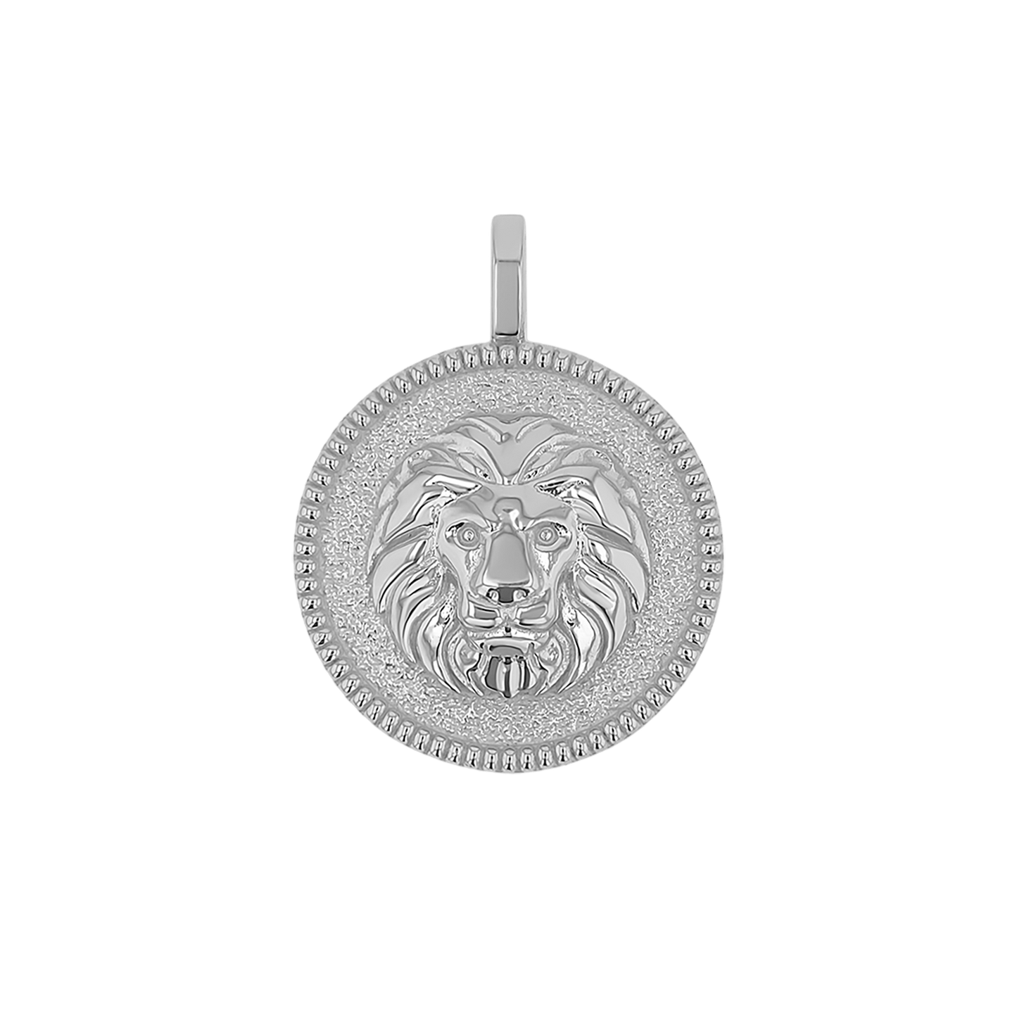 Zodiac Coin Medallion Charm - Lotus Diamond