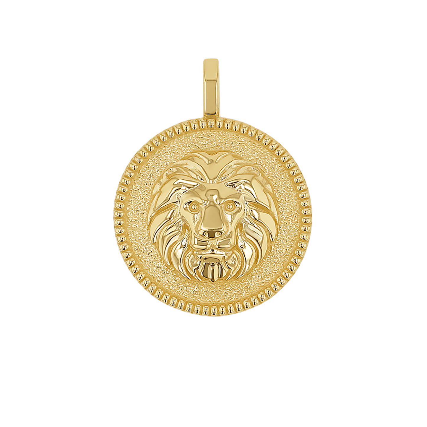 Zodiac Coin Medallion Charm - Lotus Diamond