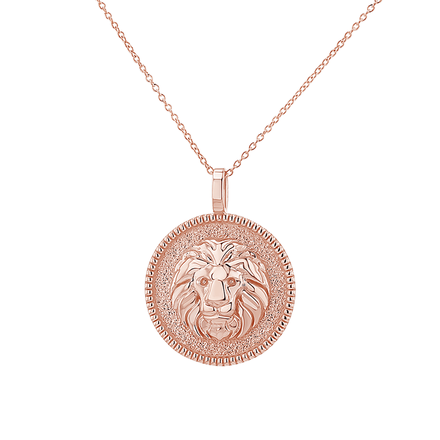 Zodiac Coin Medallion Necklace - Lotus Diamond
