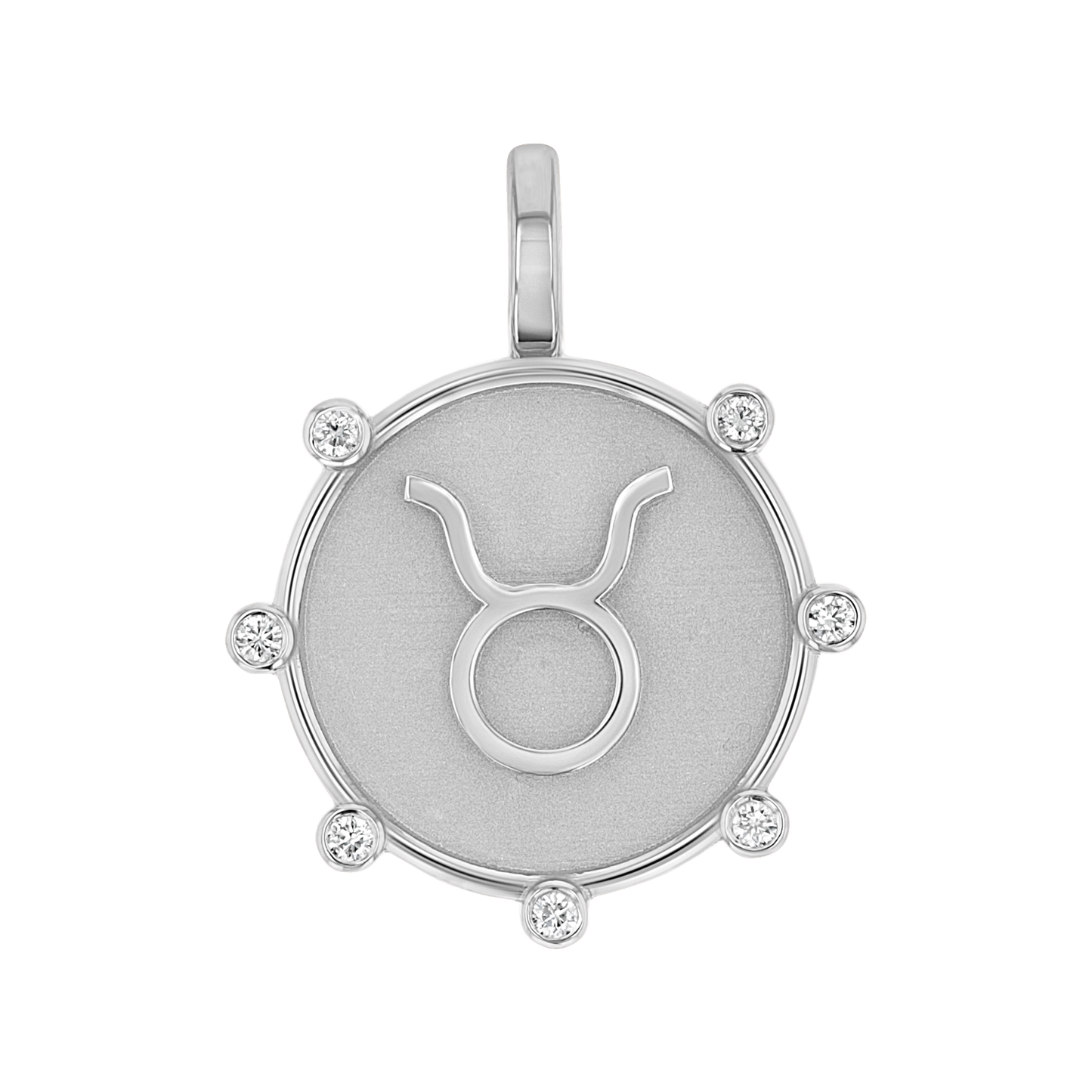 Zodiac Medallion Charm - Lotus Diamond