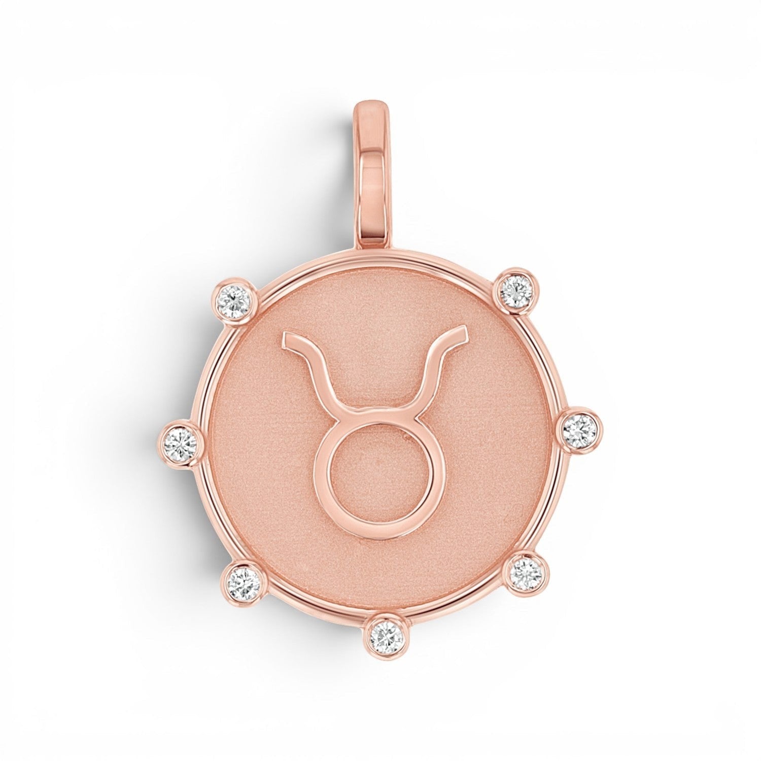 Zodiac Medallion Charm - Lotus Diamond