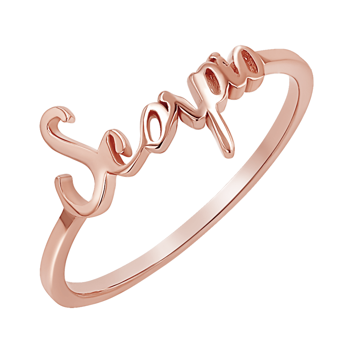 Zodiac Script Ring - Lotus Diamond