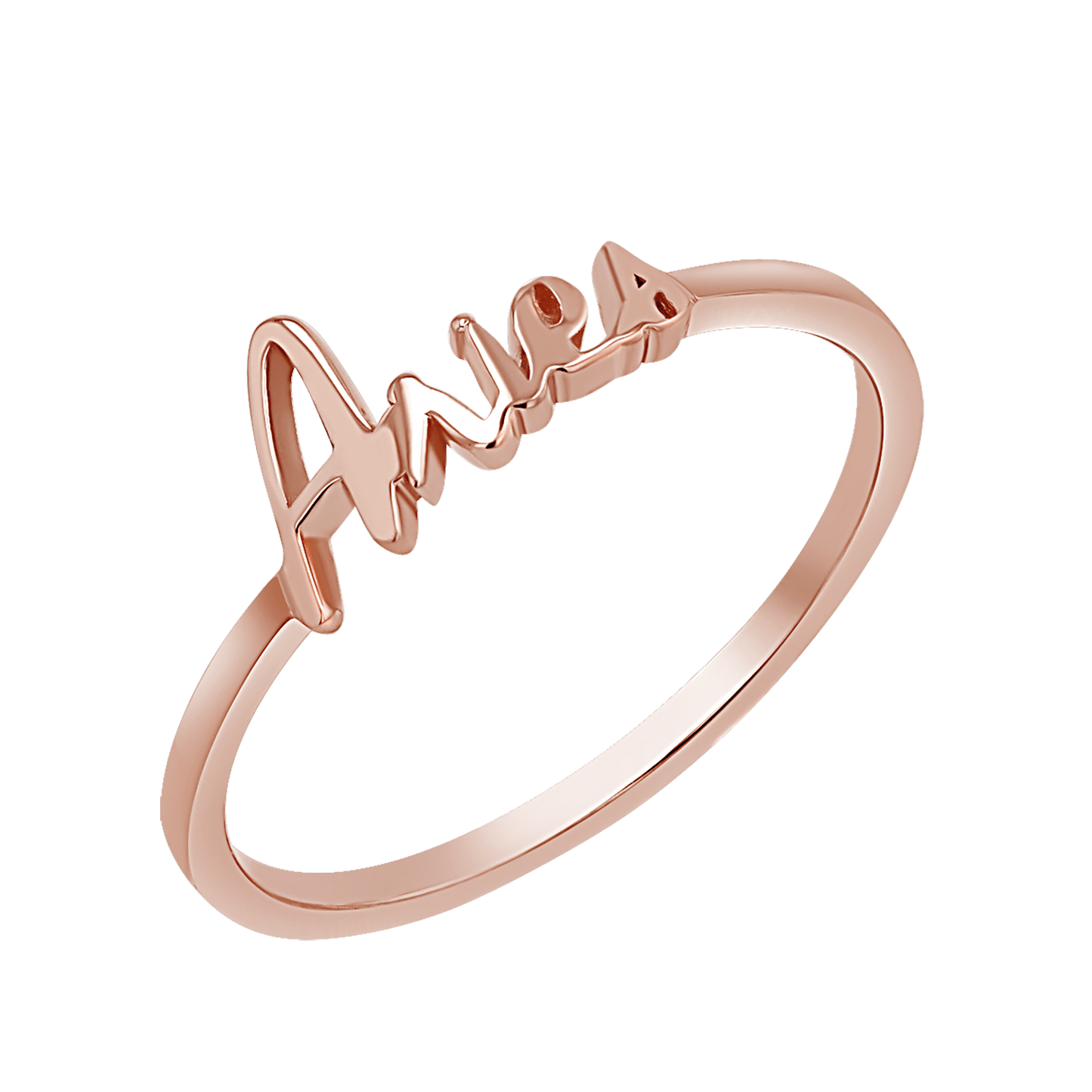 Zodiac Script Ring - Lotus Diamond