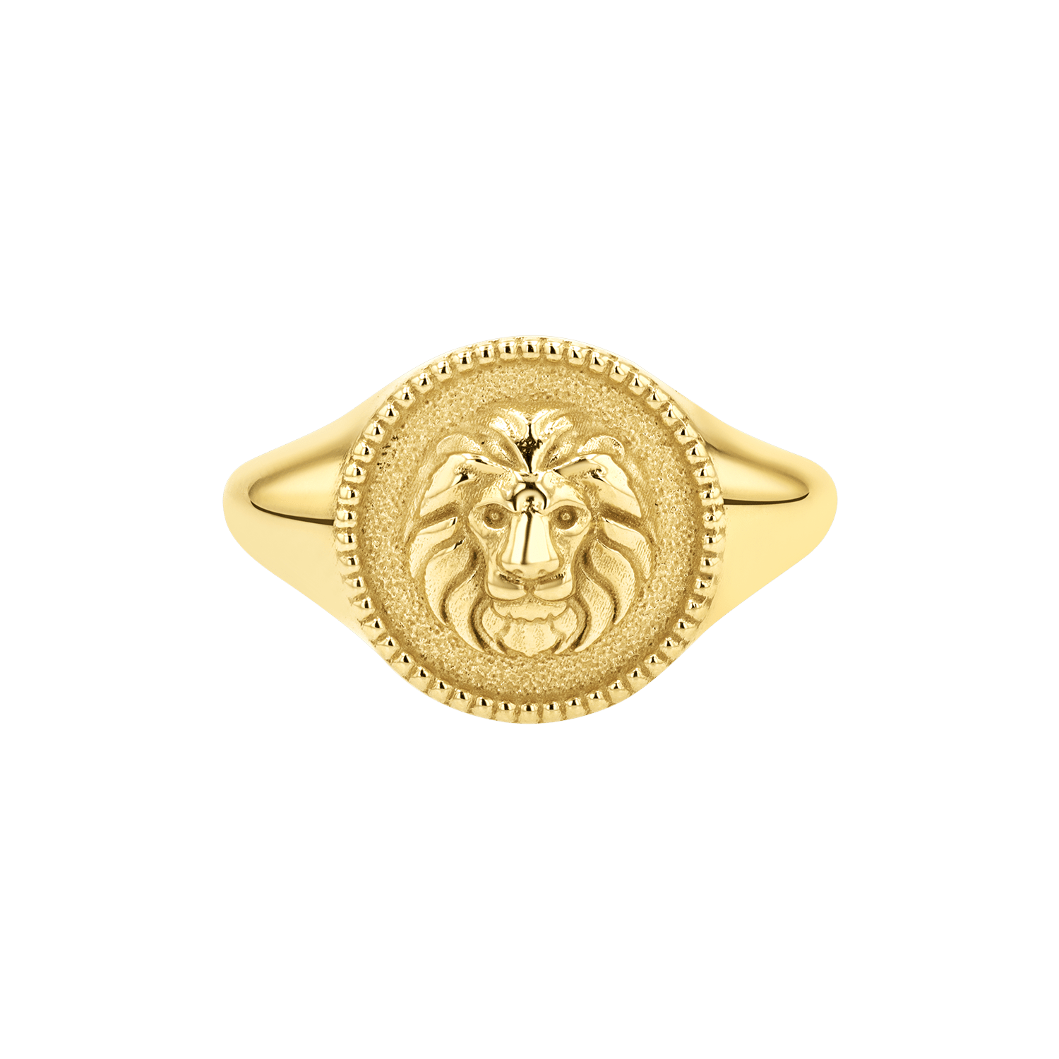Zodiac Signet Ring - Lotus Diamond