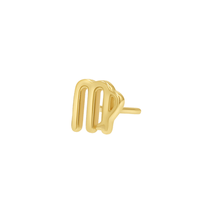 Zodiac Stud Earrings - Lotus Diamond